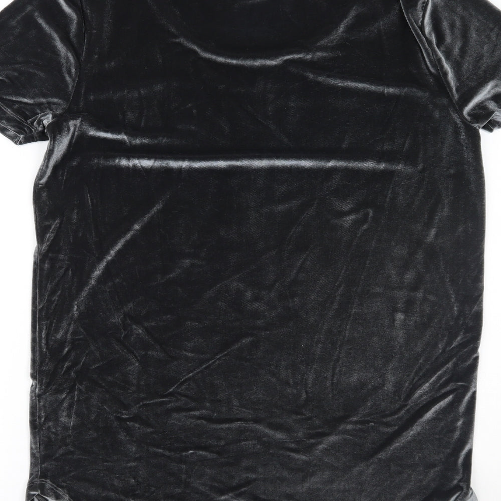 ASOS Womens Silver Basic T-Shirt Size M