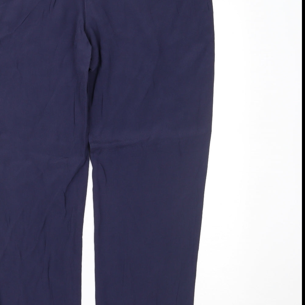 Marks & Spencer Womens Blue Trousers Size 14 L27 in