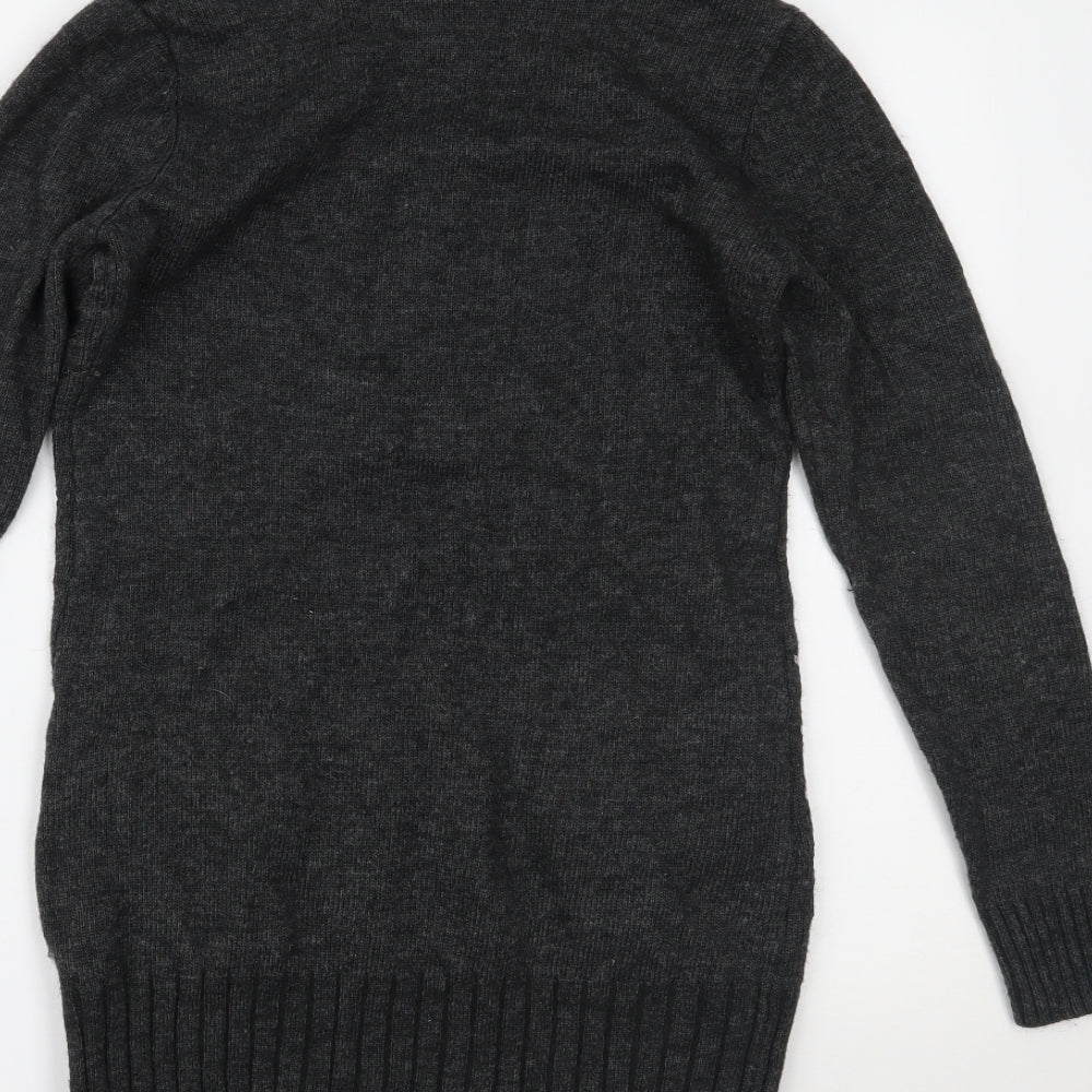 Oxxyzen Womens Grey Pullover Jumper Size L