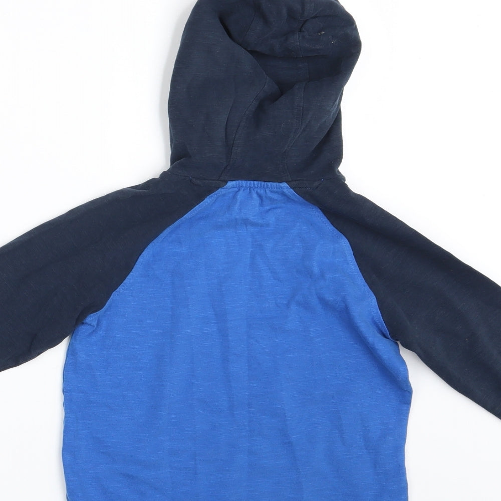 Next Boys Blue Pullover Hoodie Size 6 Years