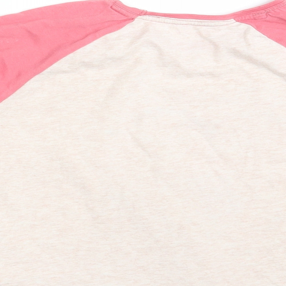 Nutmeg Girls Pink Animal Print Basic T-Shirt One Size - Owl