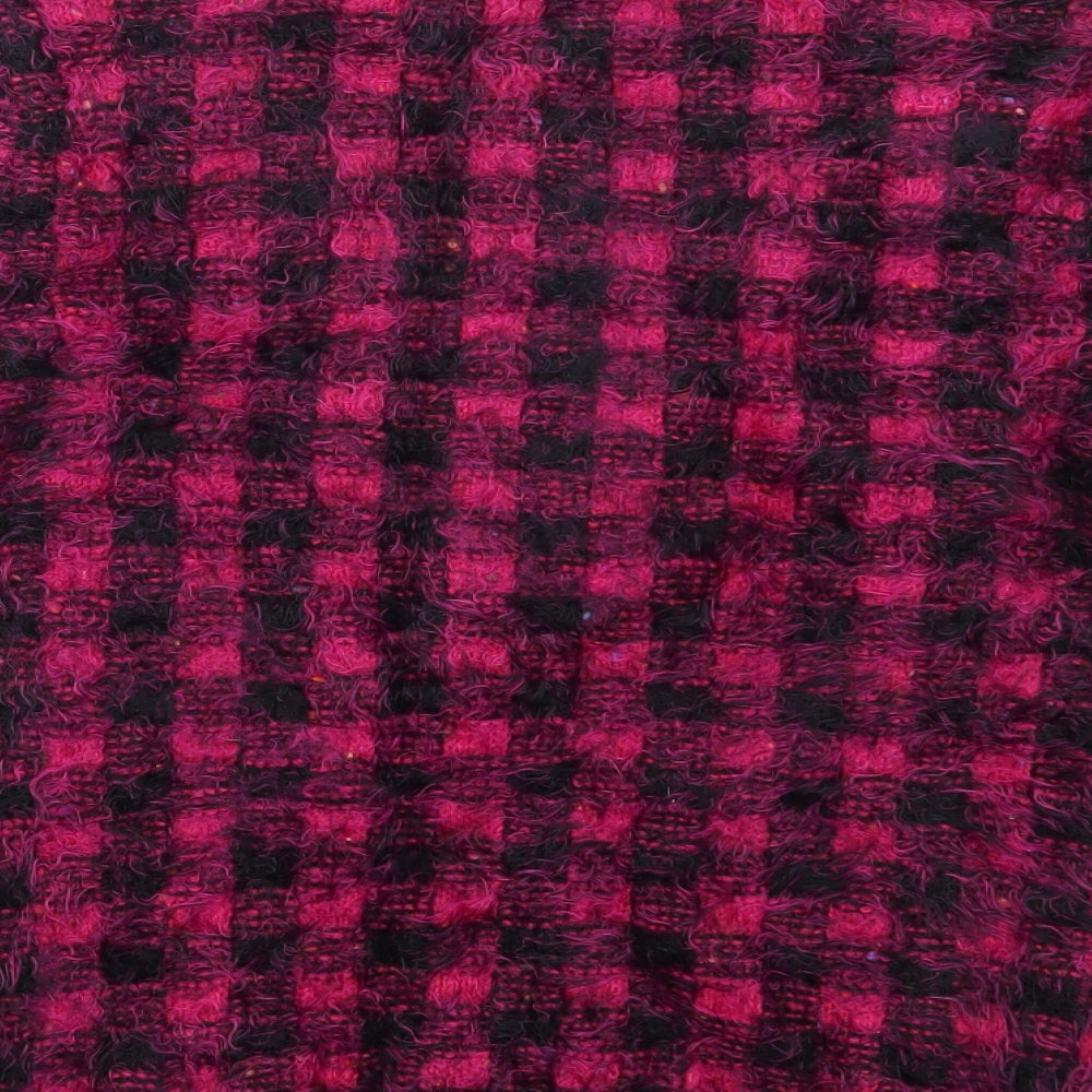 Miyoko Womens Pink Check Pullover Jumper Size M