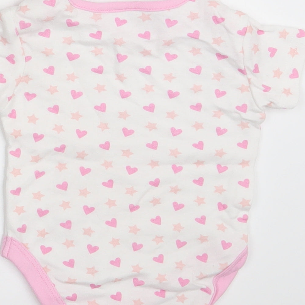 I Love my Unicorn Girls White Polka Dot Basic T-Shirt Size 6-9 Months