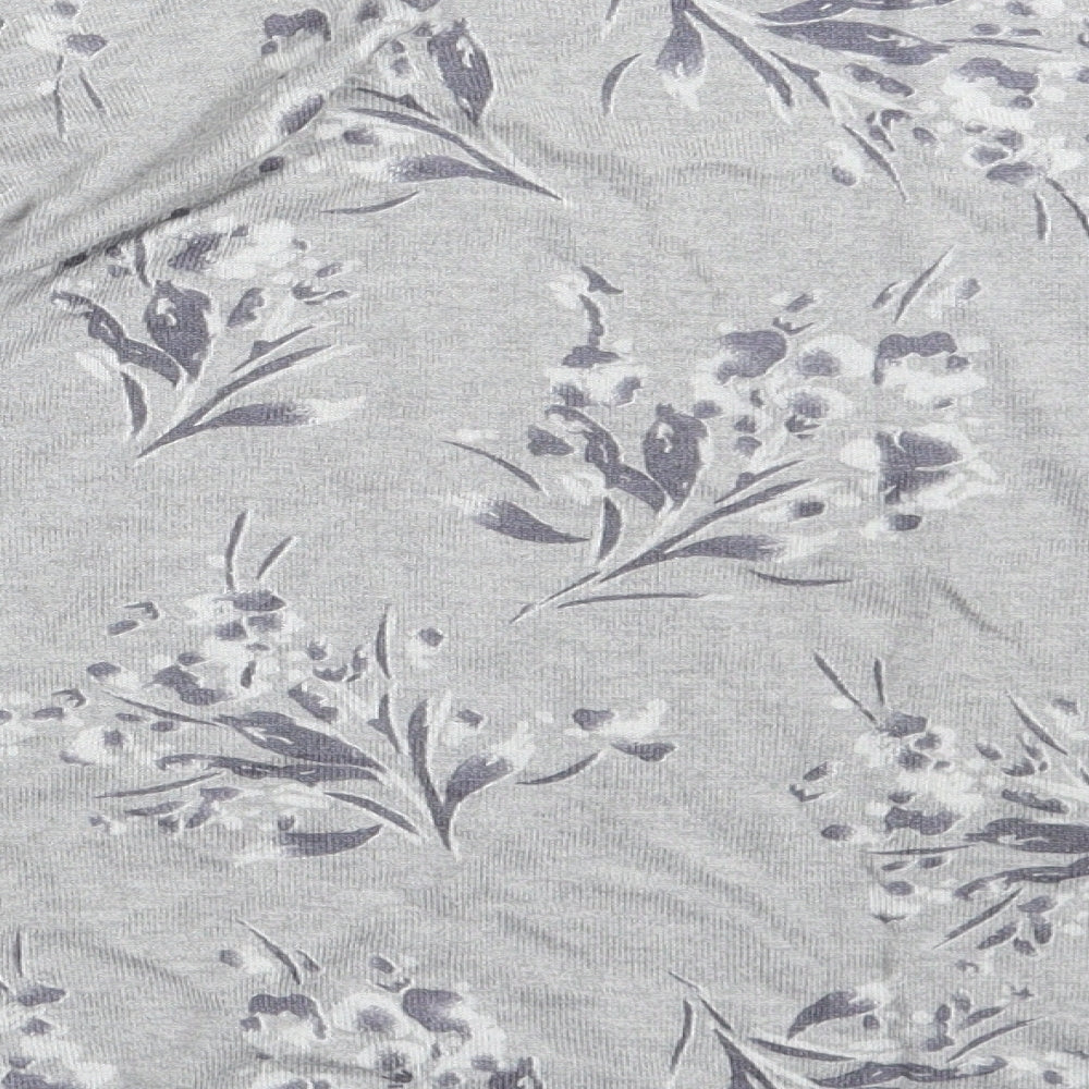 Monsson Womens Grey Floral Pullover Jumper Size XL