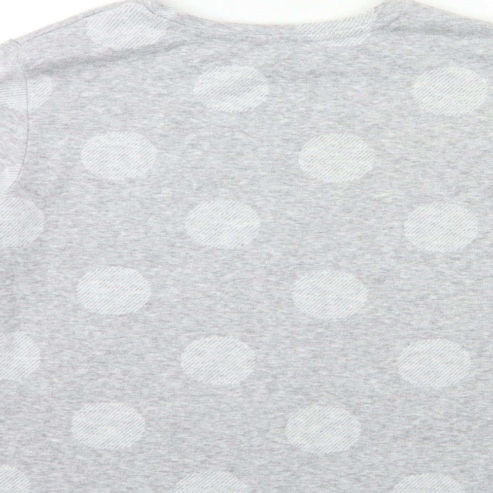 Marks & Spencer Womens Grey Polka Dot Knit Pullover Jumper Size 14