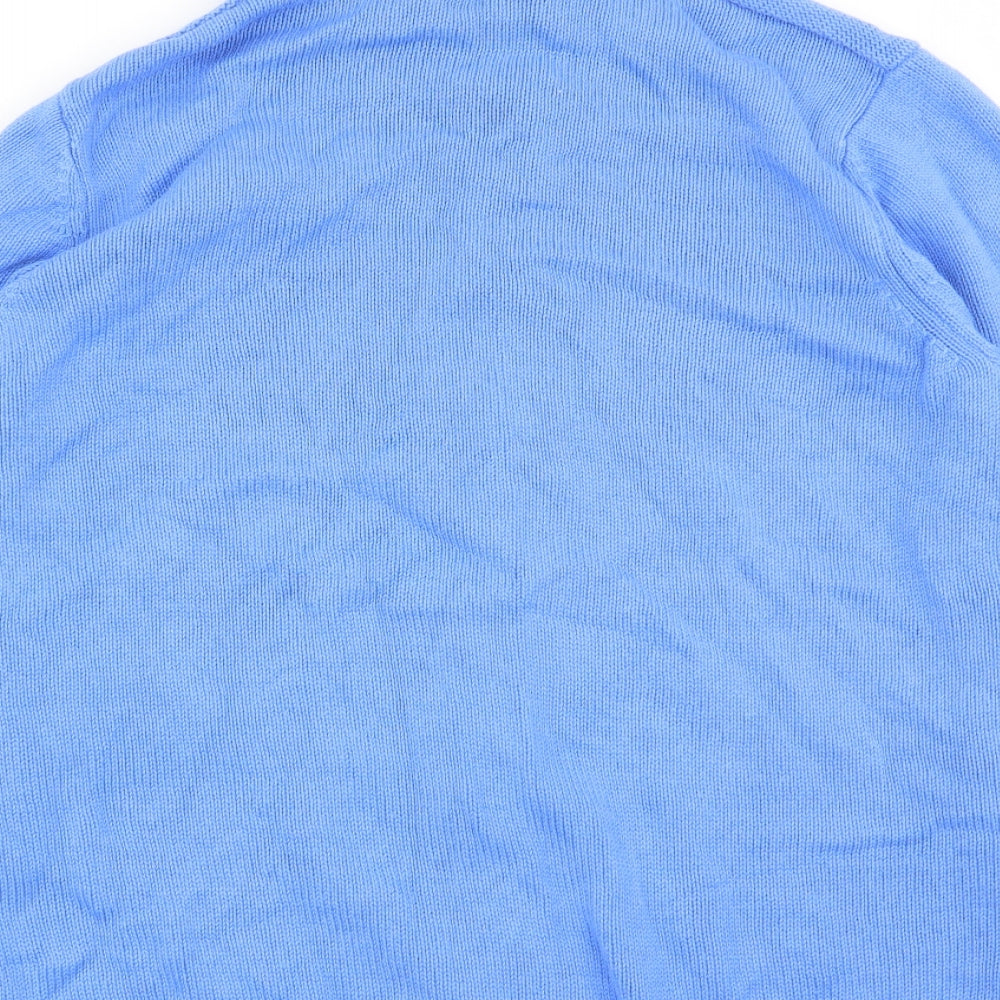 BM Womens Blue Pullover Jumper Size M