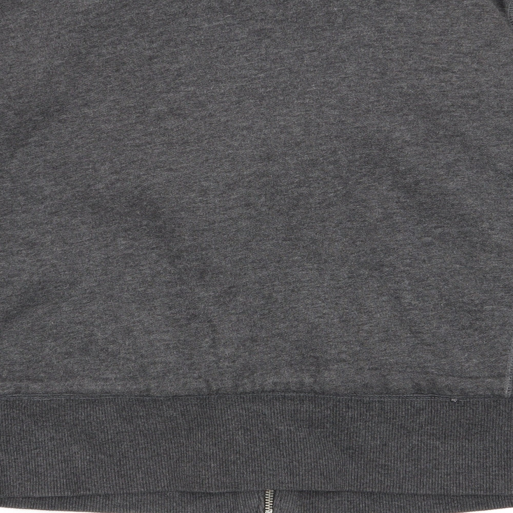 evivssa Womens Grey Full Zip Jumper Size M