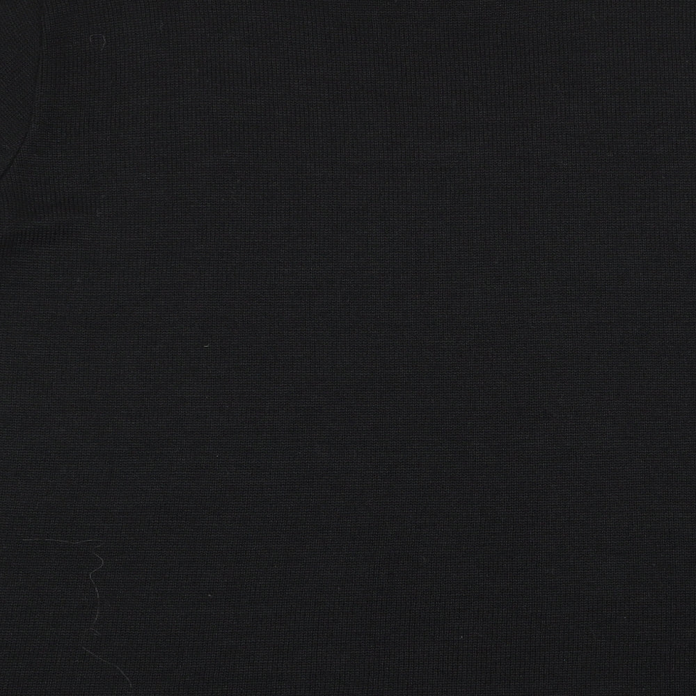 canda Womens Black Basic T-Shirt Size XL