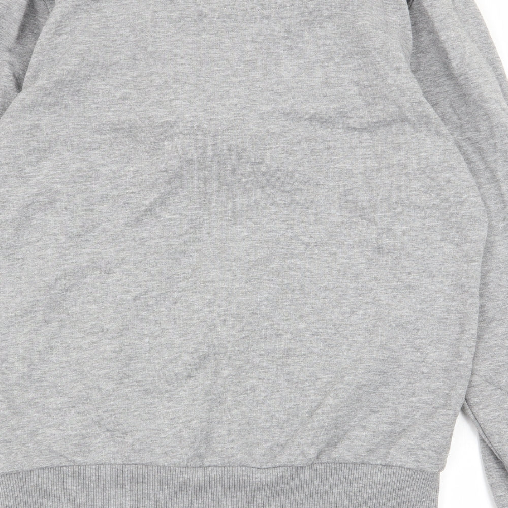 projekts Womens Grey Animal Print Full Zip Jumper Size S