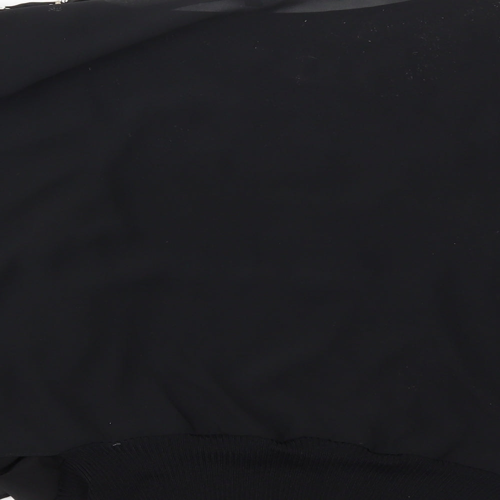 DAVID EMANUEL Womens Black Basic T-Shirt Size 10