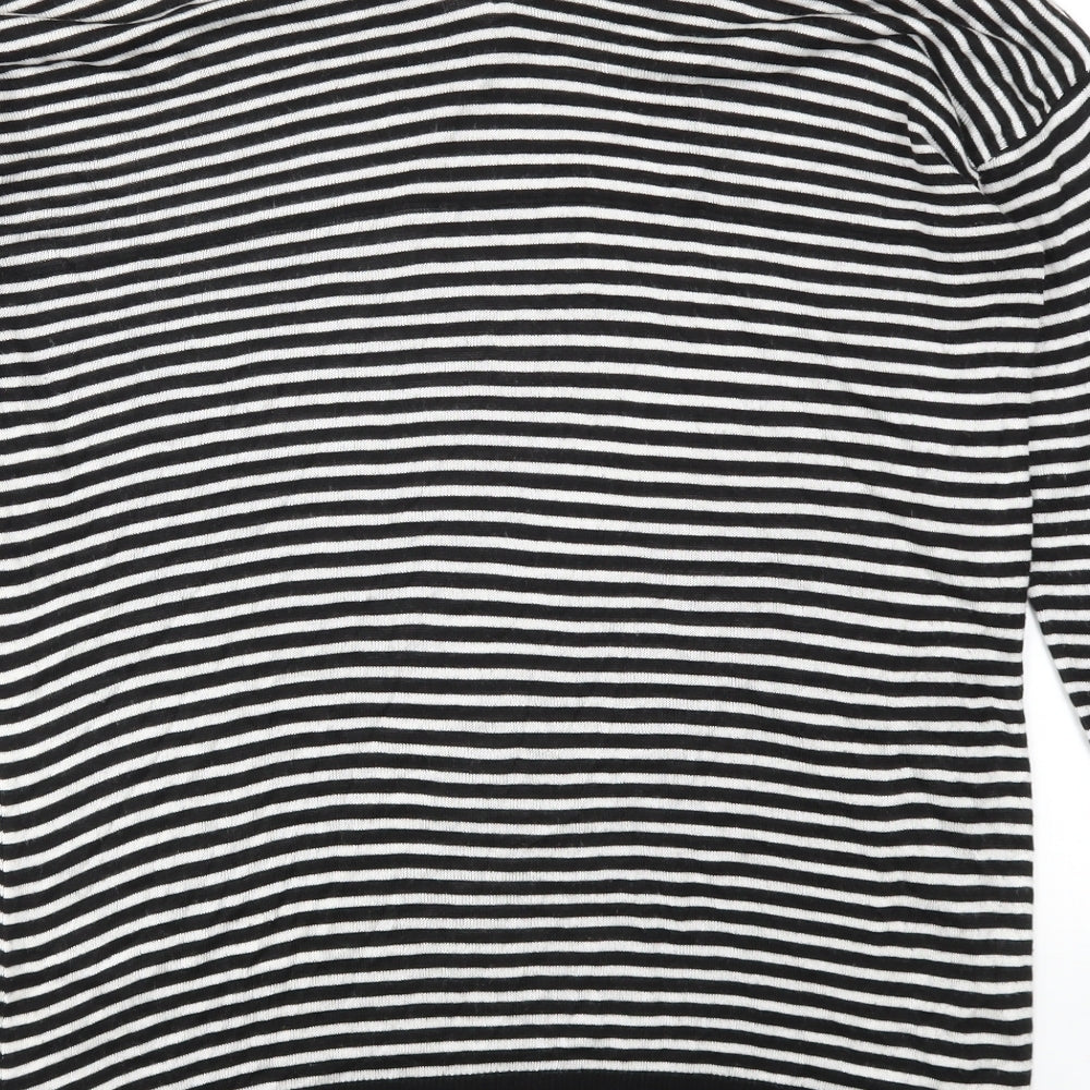M&S Womens Multicoloured Striped Pullover Jumper Size 10