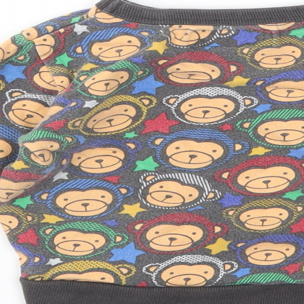 NEXT Boys Multicoloured Animal Print Pullover Jumper Size 12-18 Months