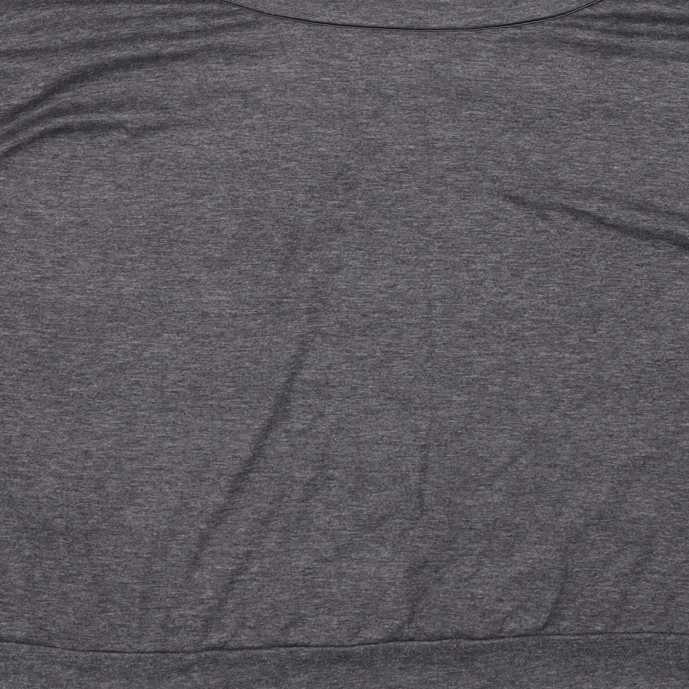 New Look Womens Grey Basic T-Shirt Size 12