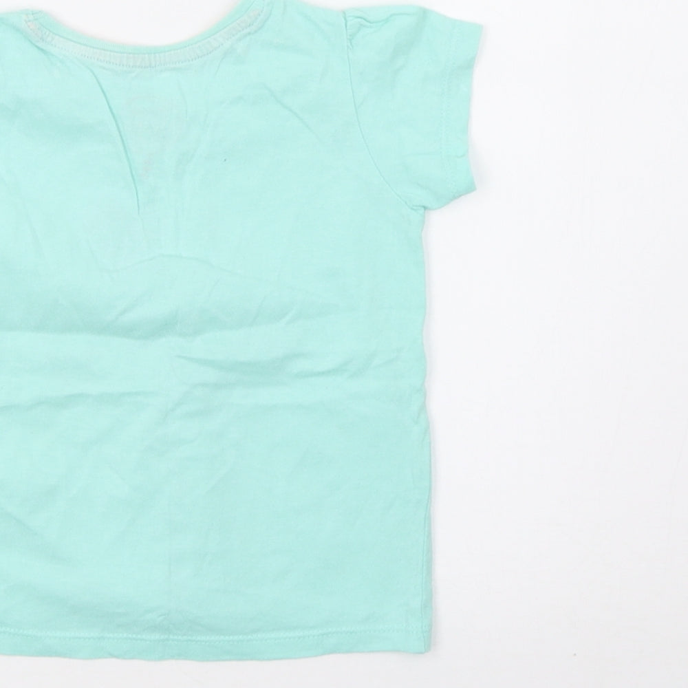 Young Dimension Girls Green Basic T-Shirt Size 24 Months