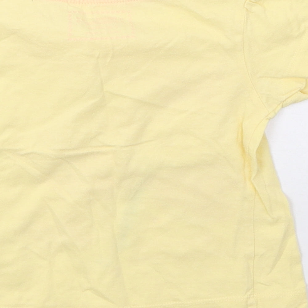 Young Dimension Girls Yellow Basic T-Shirt Size 2-3 Years