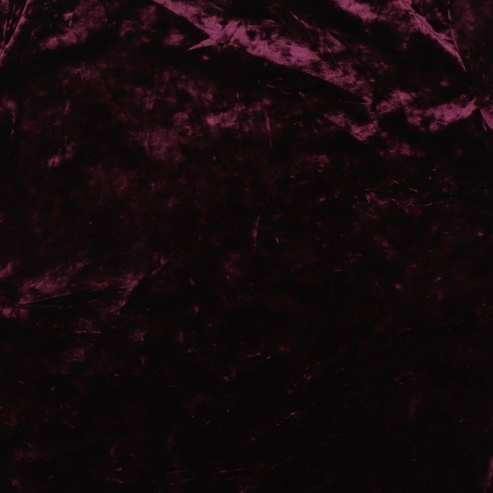Marks & Spencer Womens Purple Velvet Basic T-Shirt Size 6