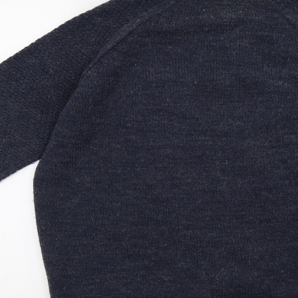 Matalan Womens Blue Knit Pullover Sweatshirt Size M