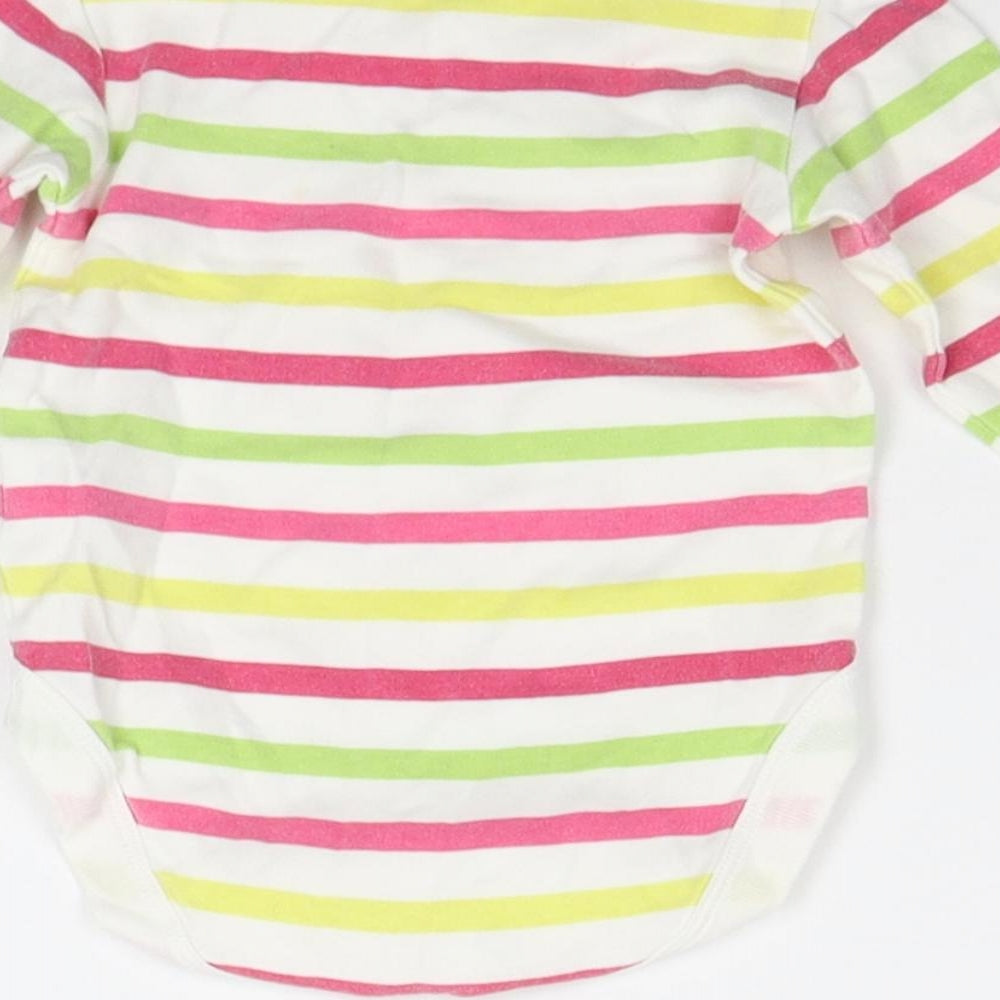 Next Baby Multicoloured Striped Babygrow One-Piece Size 3-6 Months
