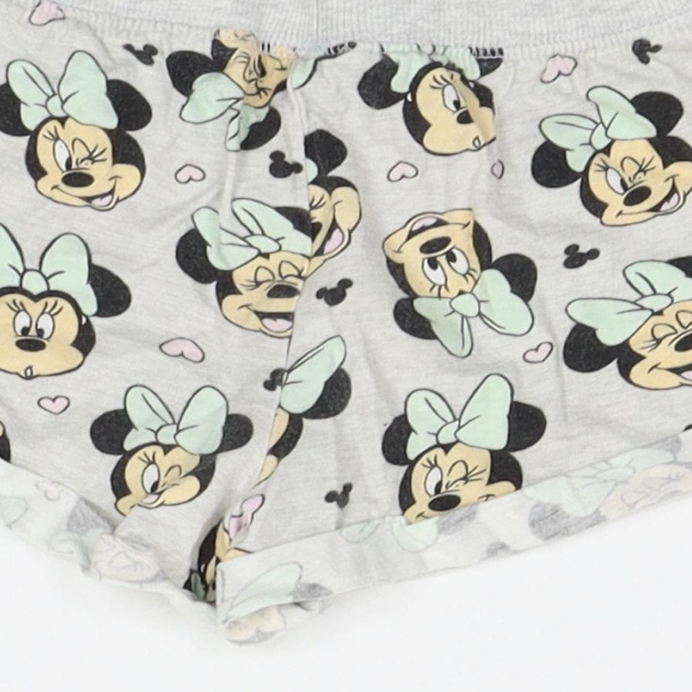 Primark Girls Grey Geometric Top Robe & Gown Set Size 2-3 Years - mini mouse