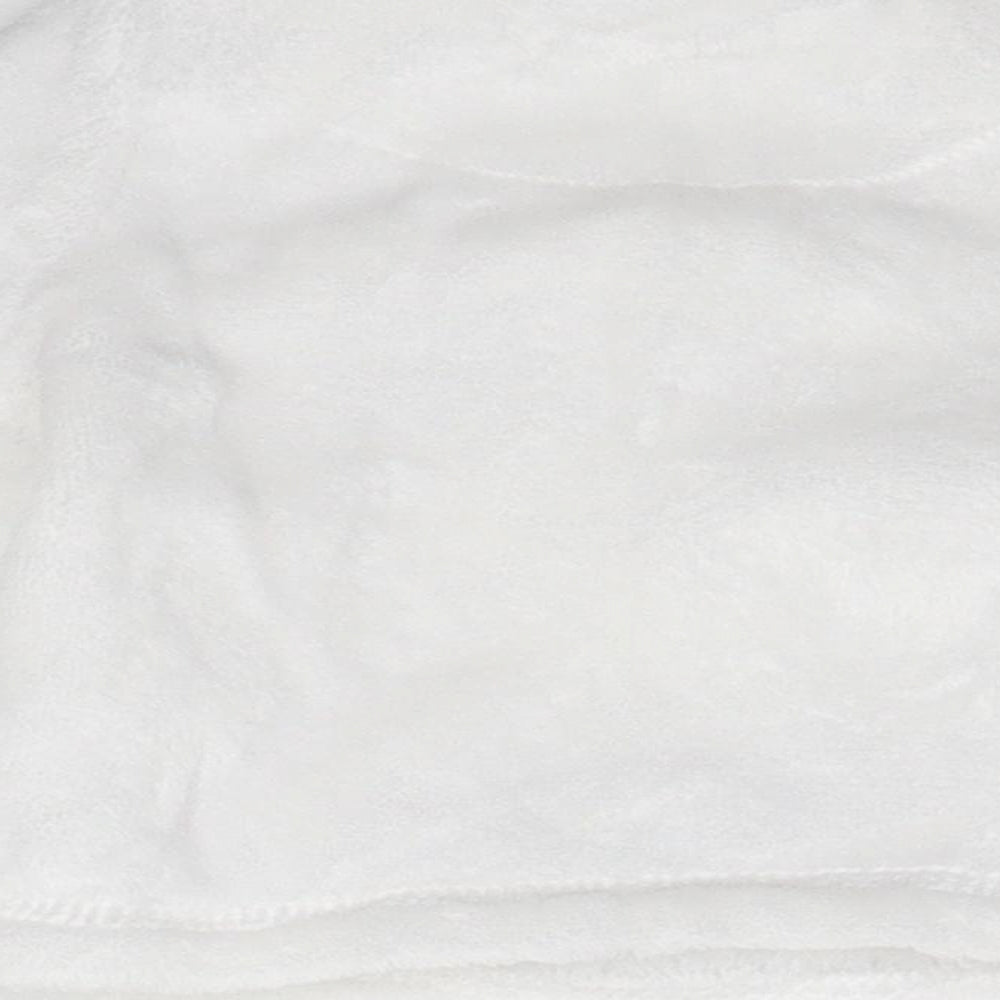 F&F Baby White Solid Pyjama Top Size 0-3 Months - animal print detail