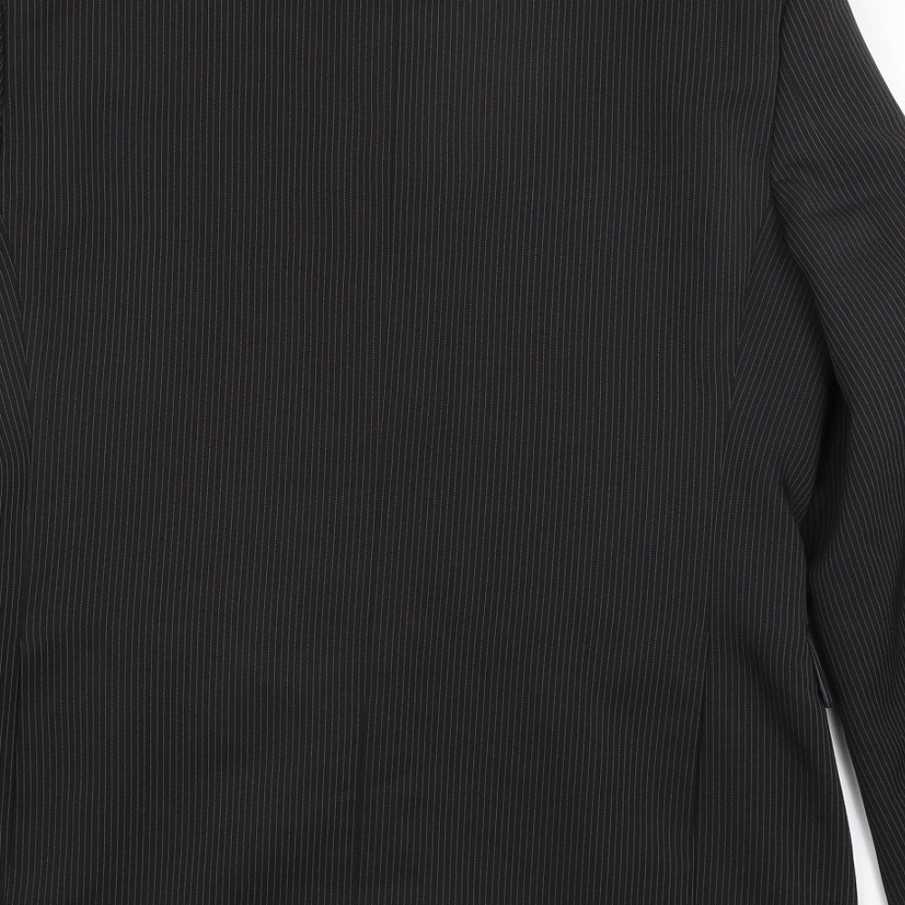 Taylor & Wright Mens Black Striped Jacket Blazer Size L