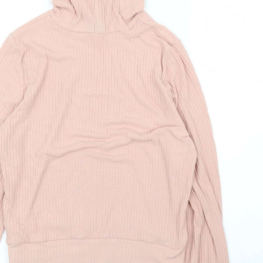 New Look Girls Pink Pullover Hoodie Size 14 Years