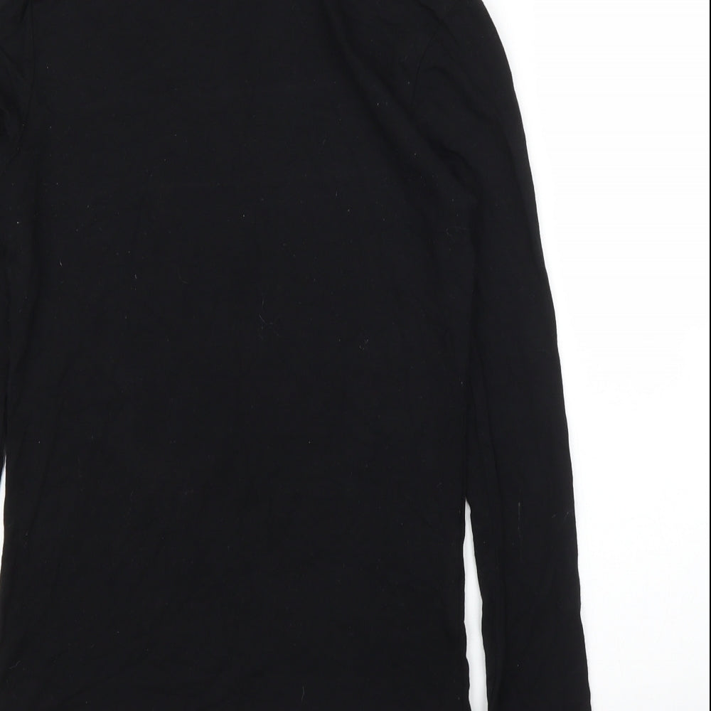 ASOS Womens Black Basic T-Shirt Size 10