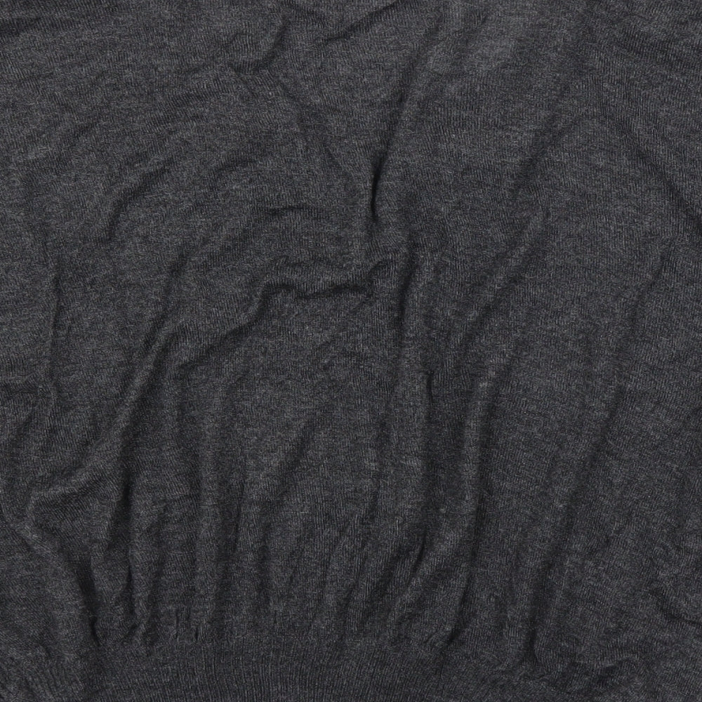 JCL Womens Grey Cardigan Jumper Size M