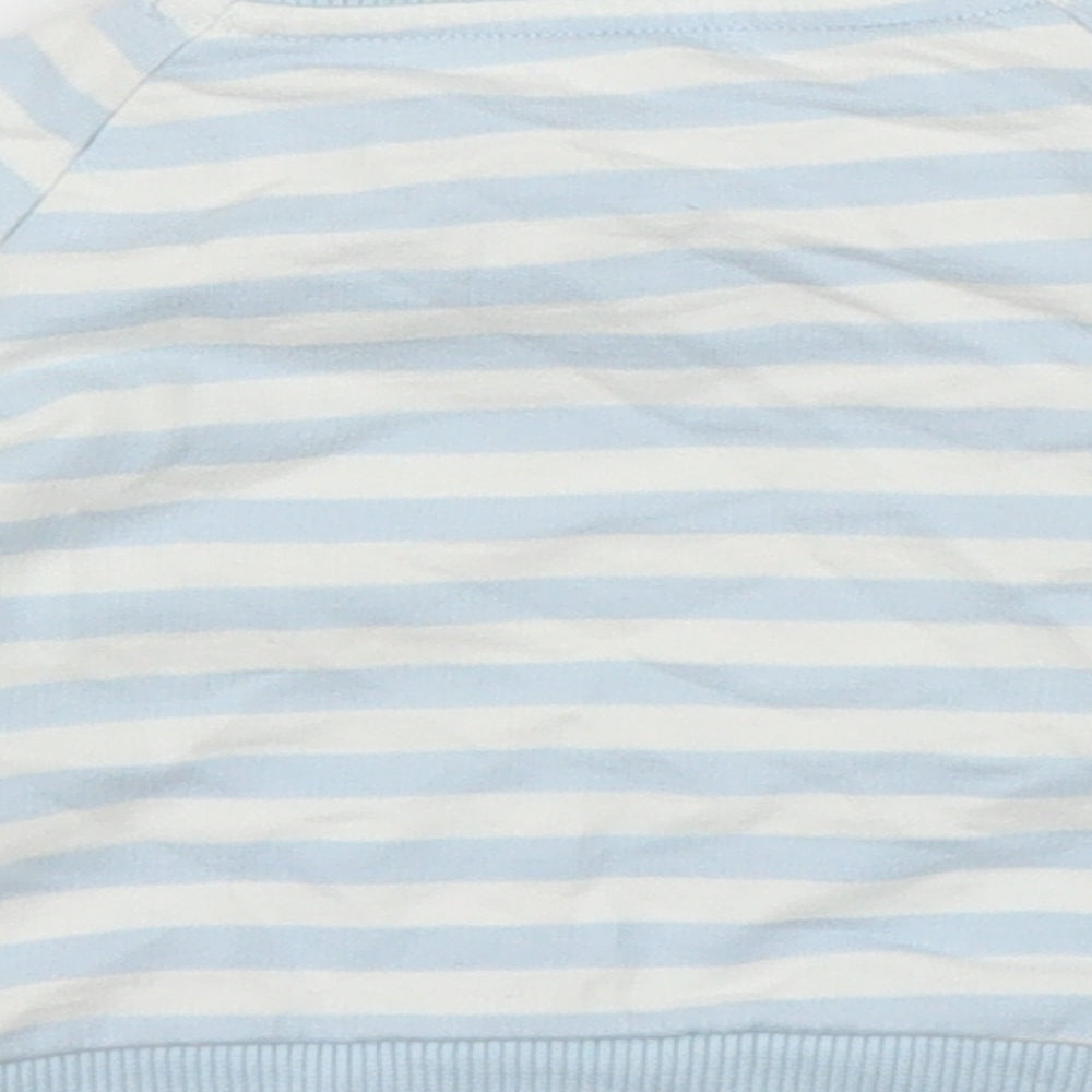 Mothercare Boys Blue Striped Pullover Jumper Size 0-3 Months