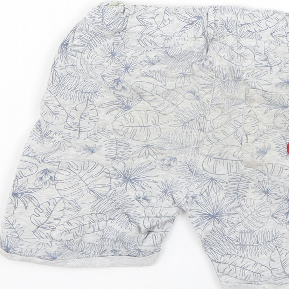 lcdp Boys Grey Geometric Sweat Shorts Size 5 Years