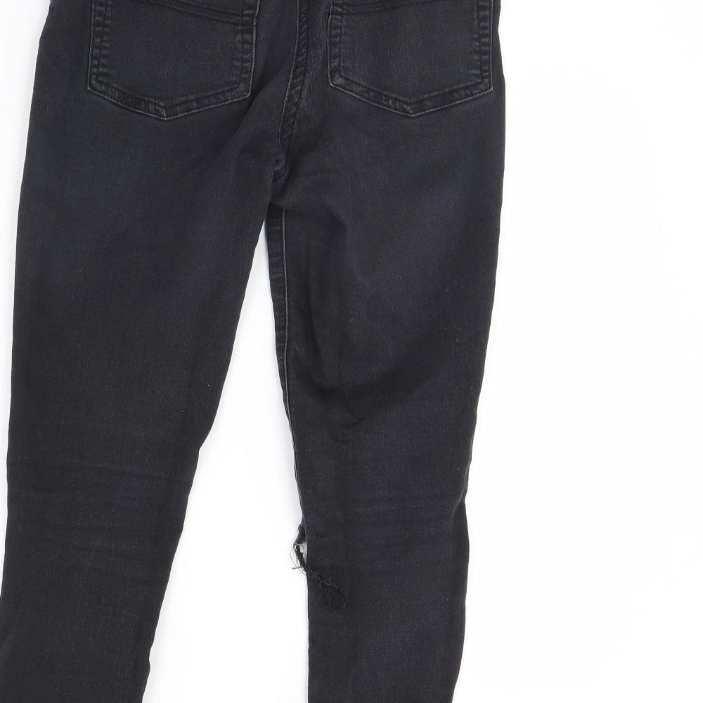 COLLUSION Womens Black Denim Skinny Jeans Size 26 in L28 in