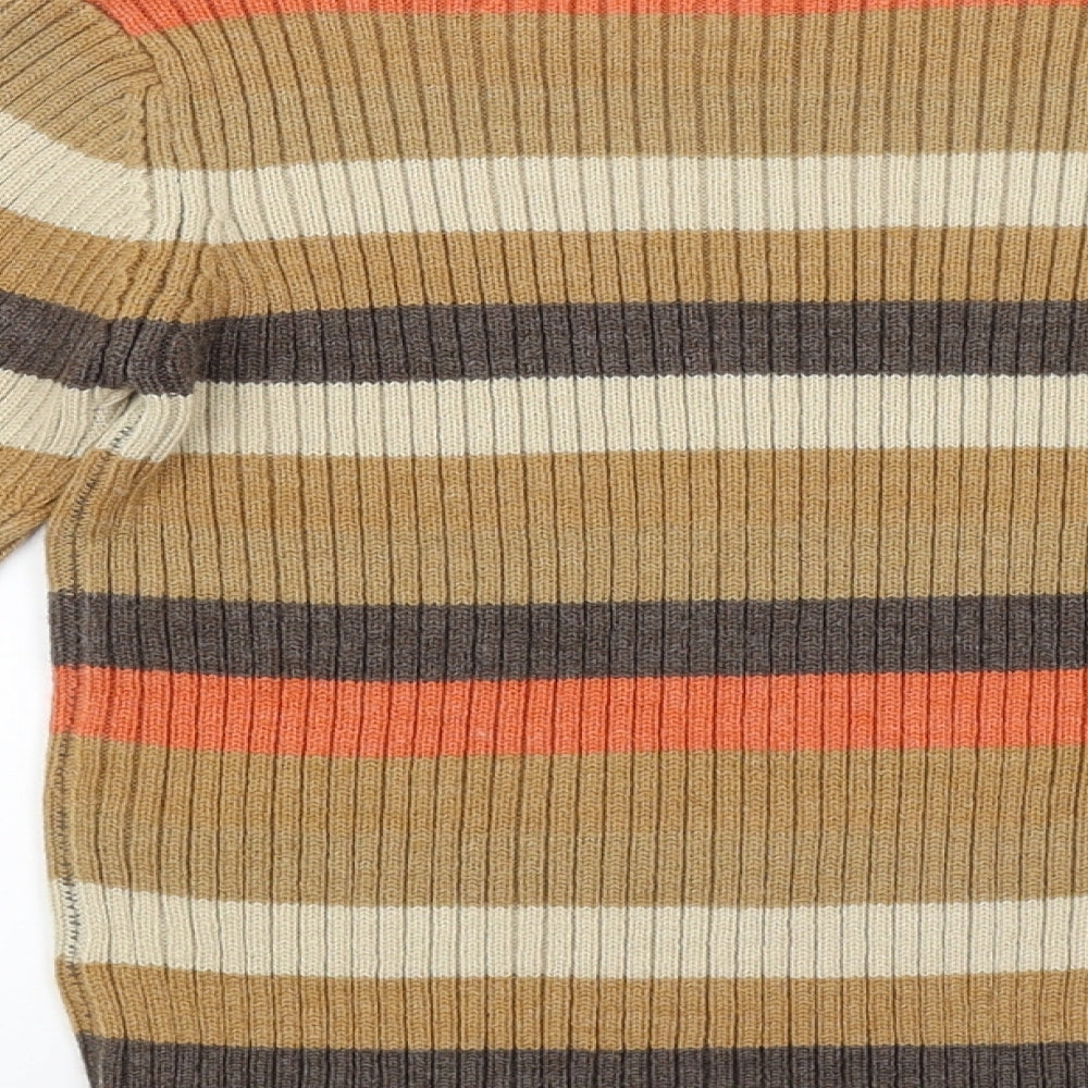 PEP&Co. Girls Multicoloured Striped Pullover Jumper Size 7-8 Years