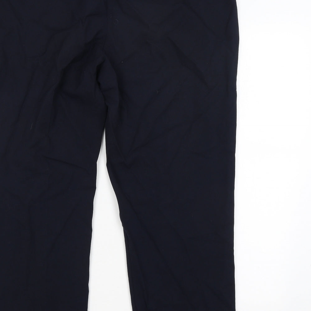 BHS Womens Blue Trousers Size 18 L28 in