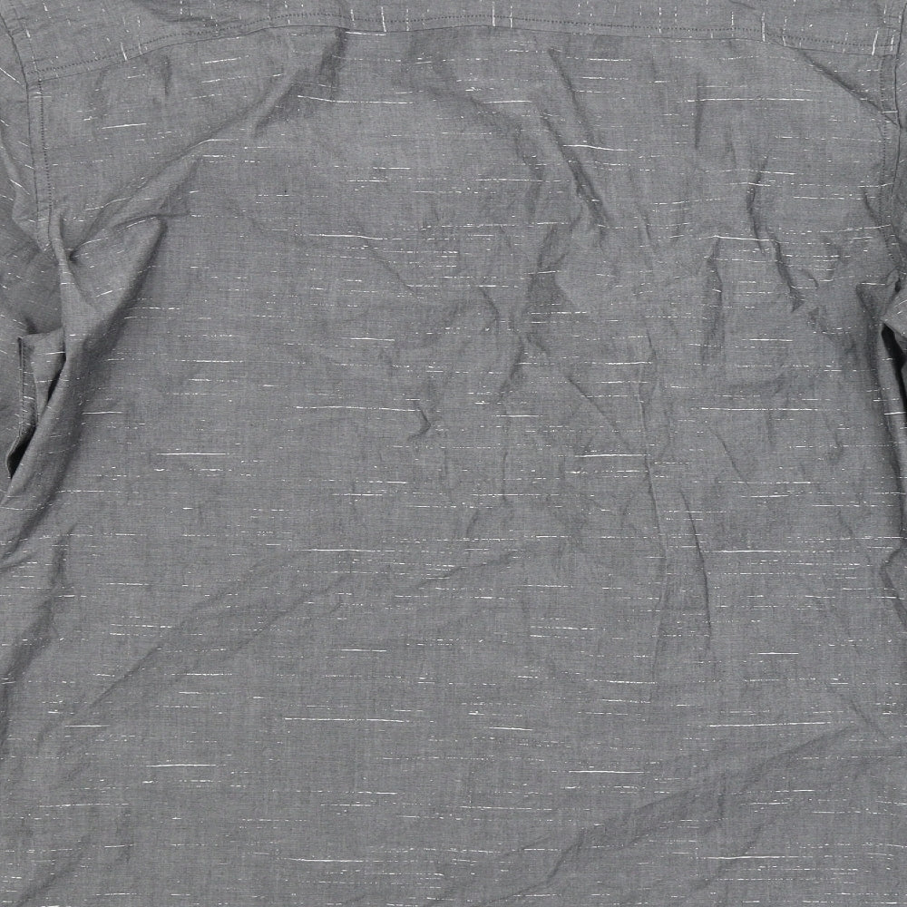 Very Mens Grey Button-Up Size M