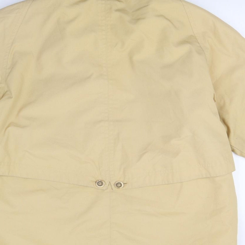 David Barry Womens Yellow Overcoat Coat Size 14