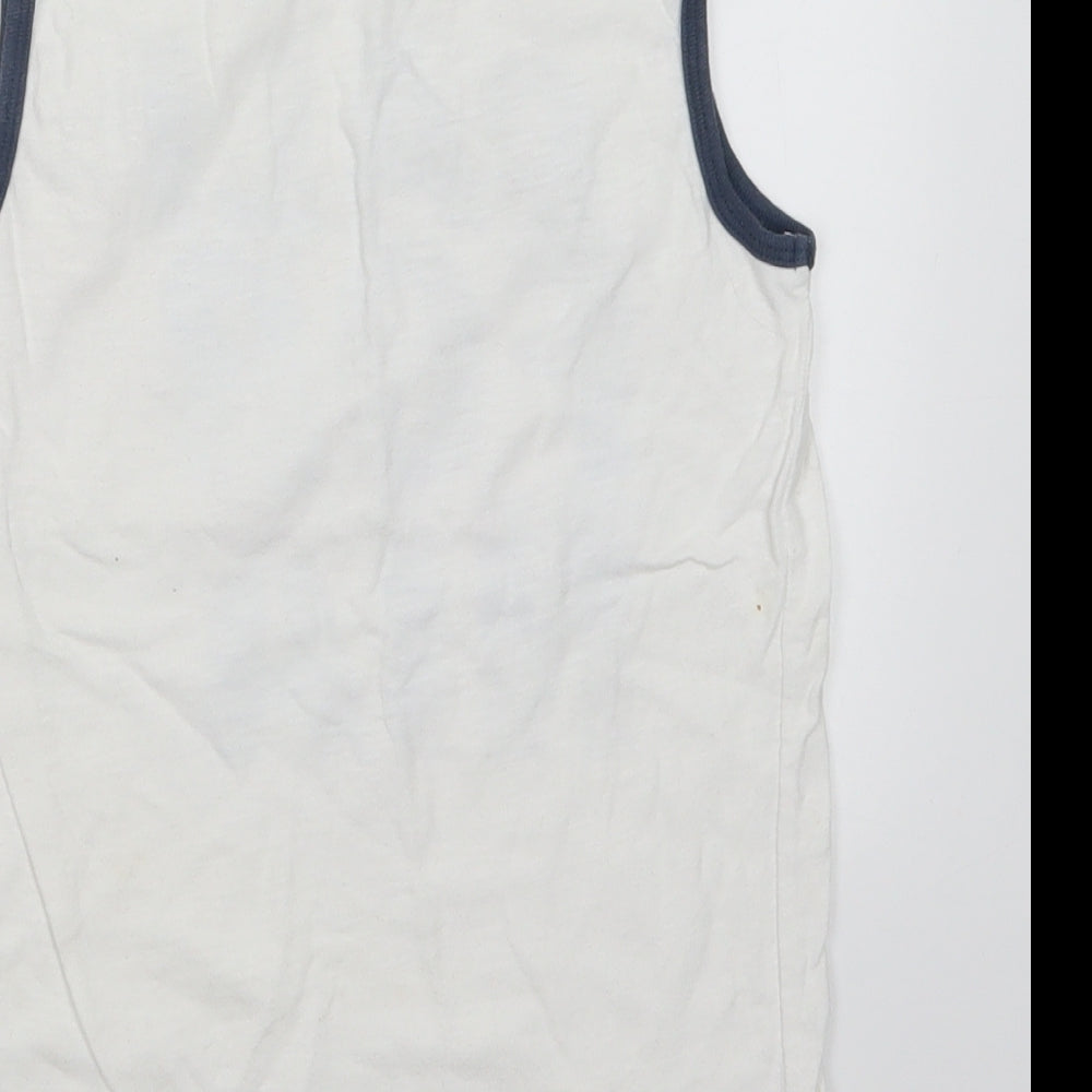 Cherokee Boys White Basic Tank Size 8-9 Years