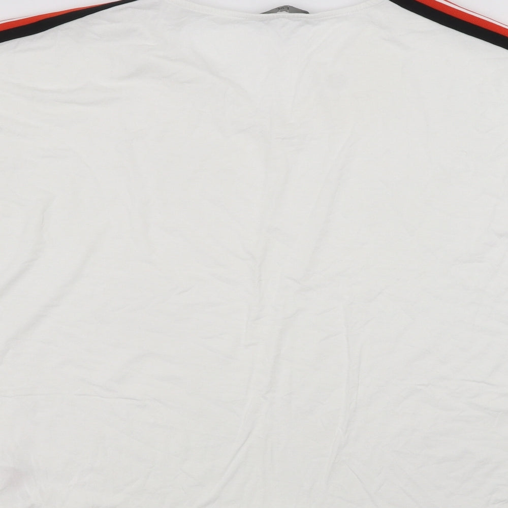 F&F Womens White Basic T-Shirt Size M