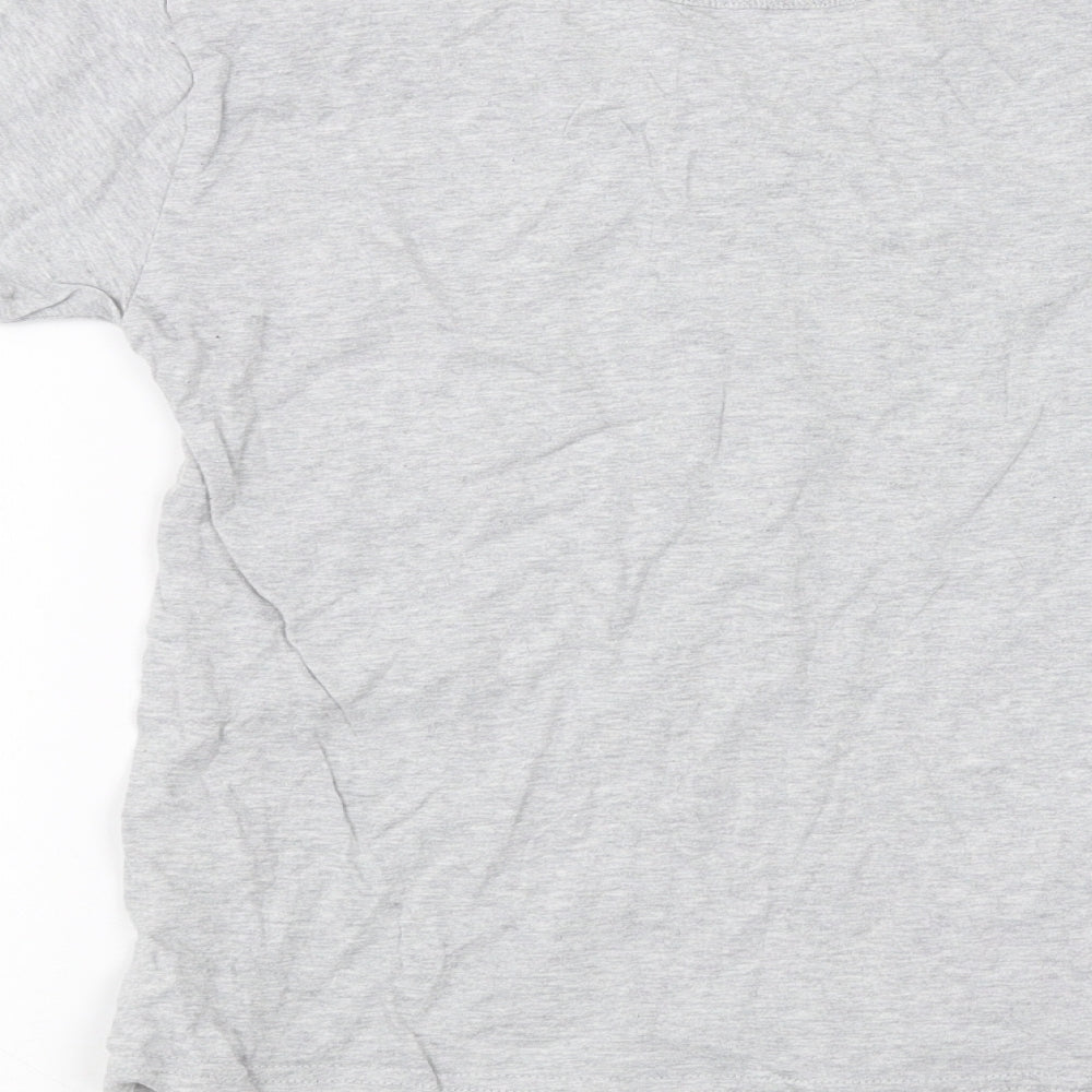 Matalan Girls Grey Basic T-Shirt Size 10-11 Years