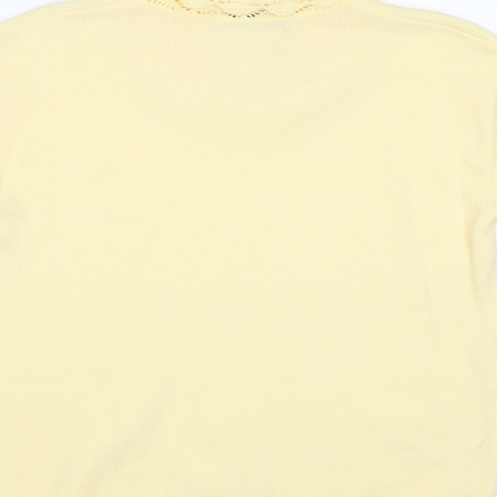 Pure & Natural Womens Yellow Pullover Jumper Size L