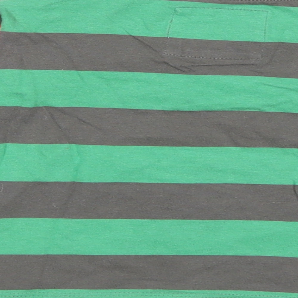 TU Baby Green Striped Basic T-Shirt Size 9-12 Months