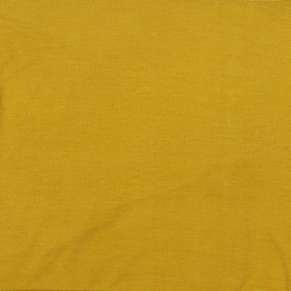 QED London Womens Yellow Basic Blouse Size M