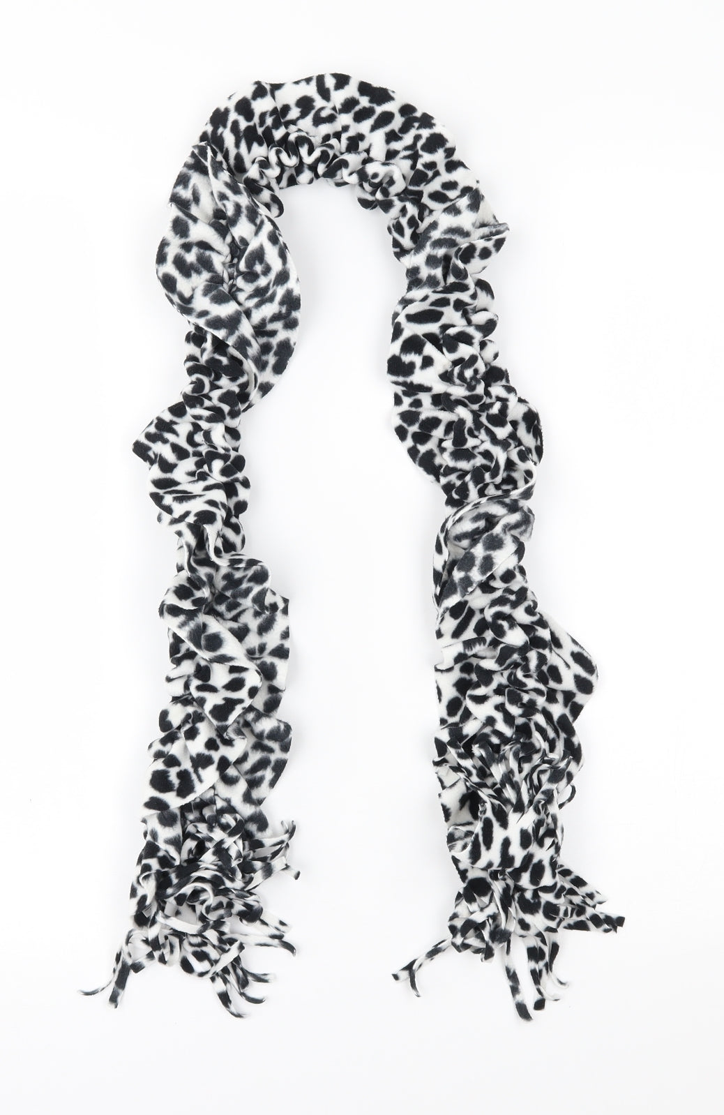 Preworn Womens White Animal Print Scarf