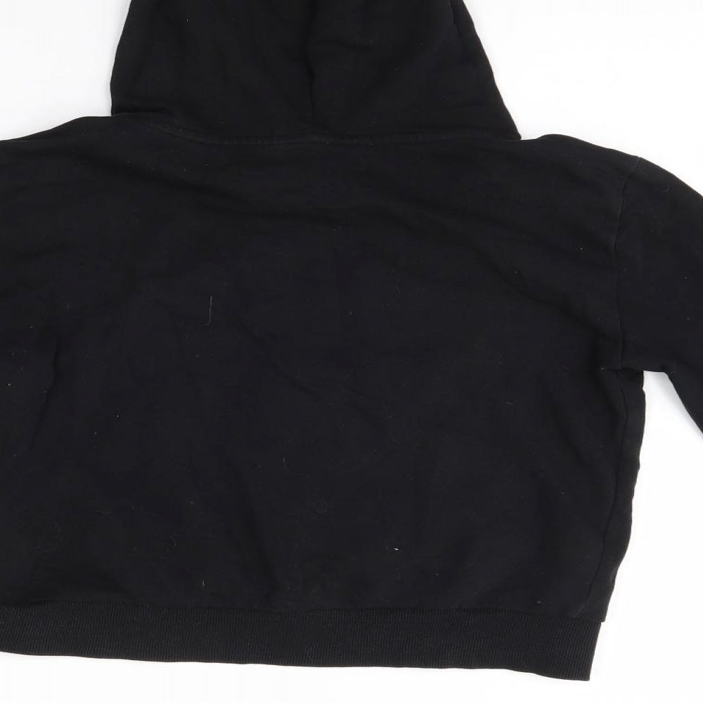 H&M Girls Black Pullover Hoodie Size 12-13 Years - all is love