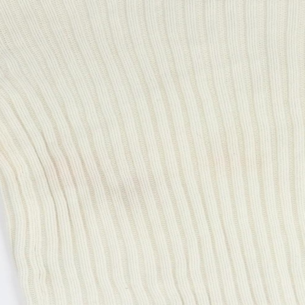 Select Womens White Knit Pullover Jumper Size S