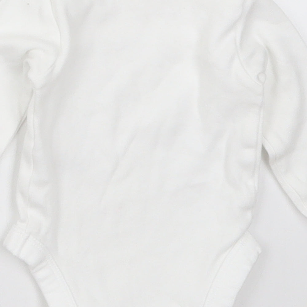 George Baby White Babygrow One-Piece Size 0-3 Months