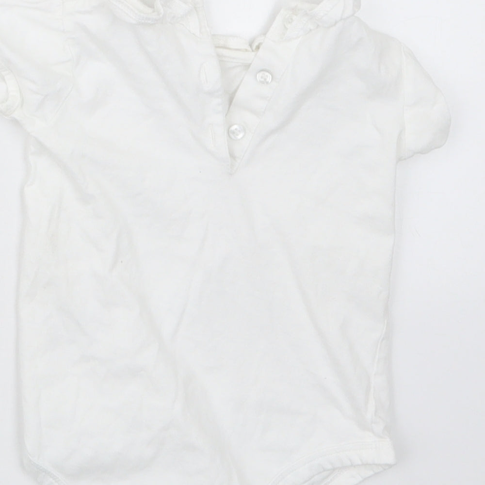 Matalan Girls White Babygrow One-Piece Size 9-12 Months