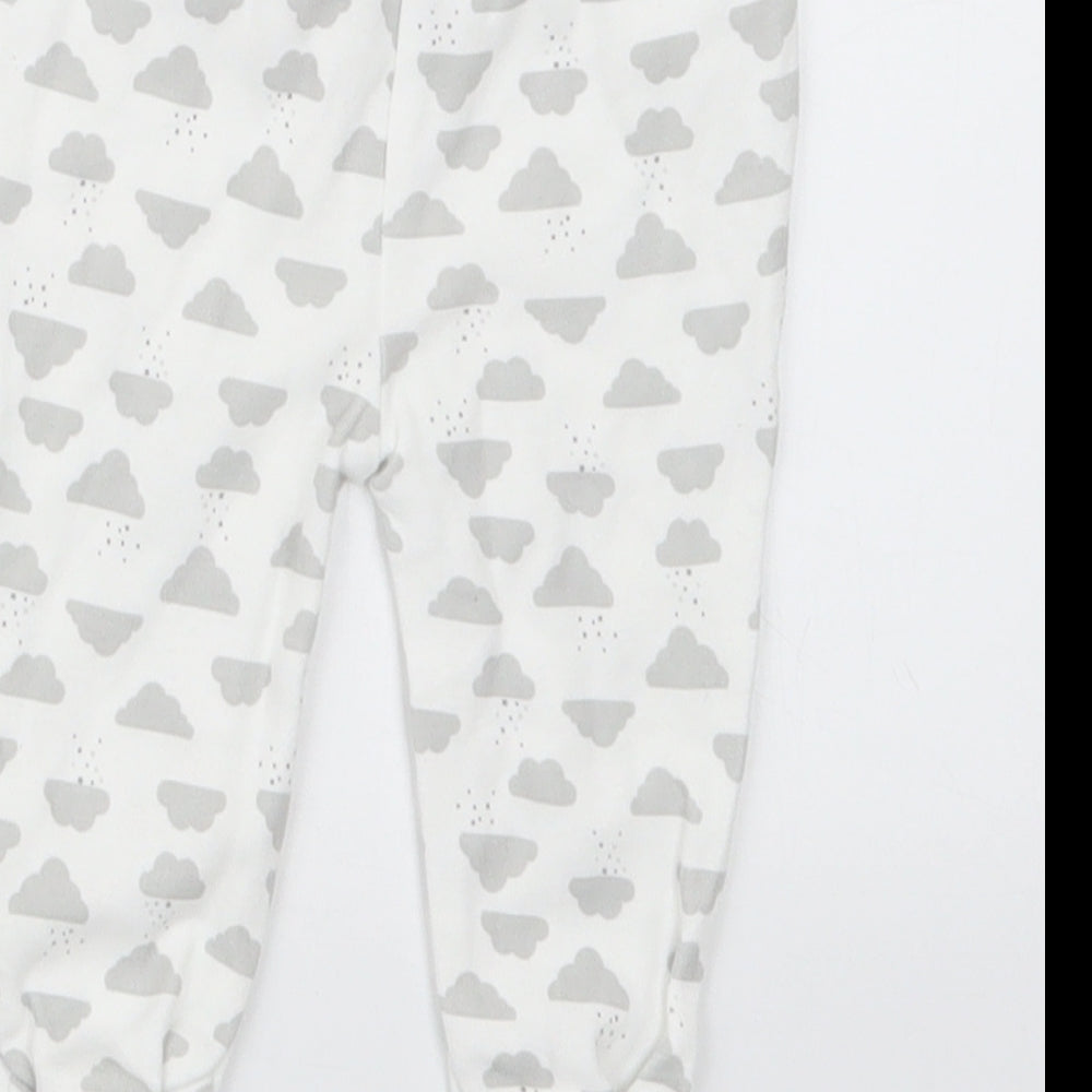 Primark Baby White Geometric Capri Trousers Size 0-3 Months