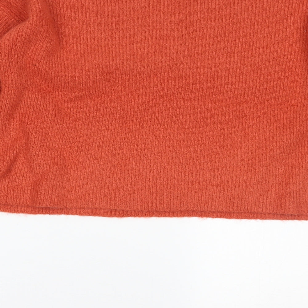 Threadbare Womens Orange Pullover Jumper Size 8