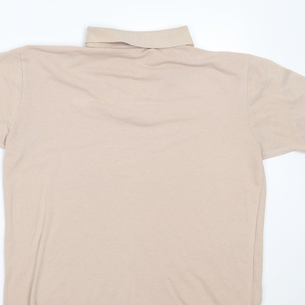 B Cash Mens Beige Polo Size 42