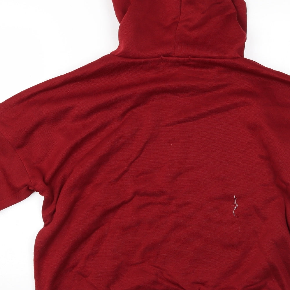 Fancyqube Womens Red Pullover Hoodie Size M